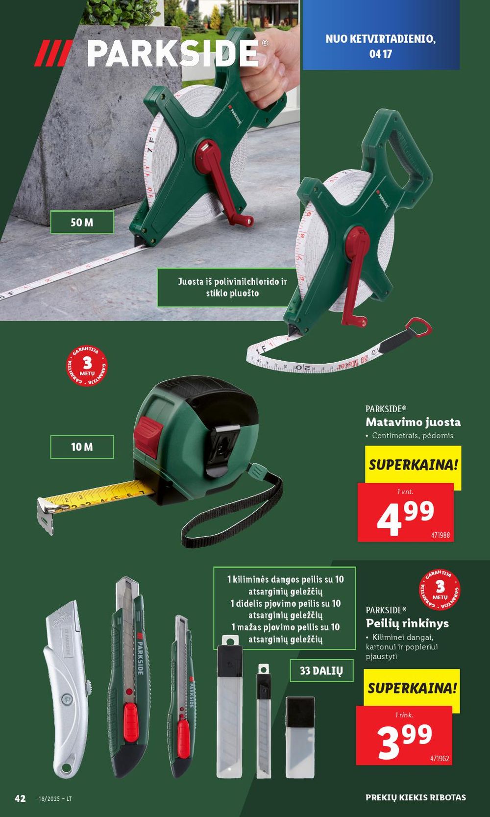 lidl - LIDL - Ne maisto prekių pasiūlymai (2025 04 14 - 2025 04 19) - page: 36