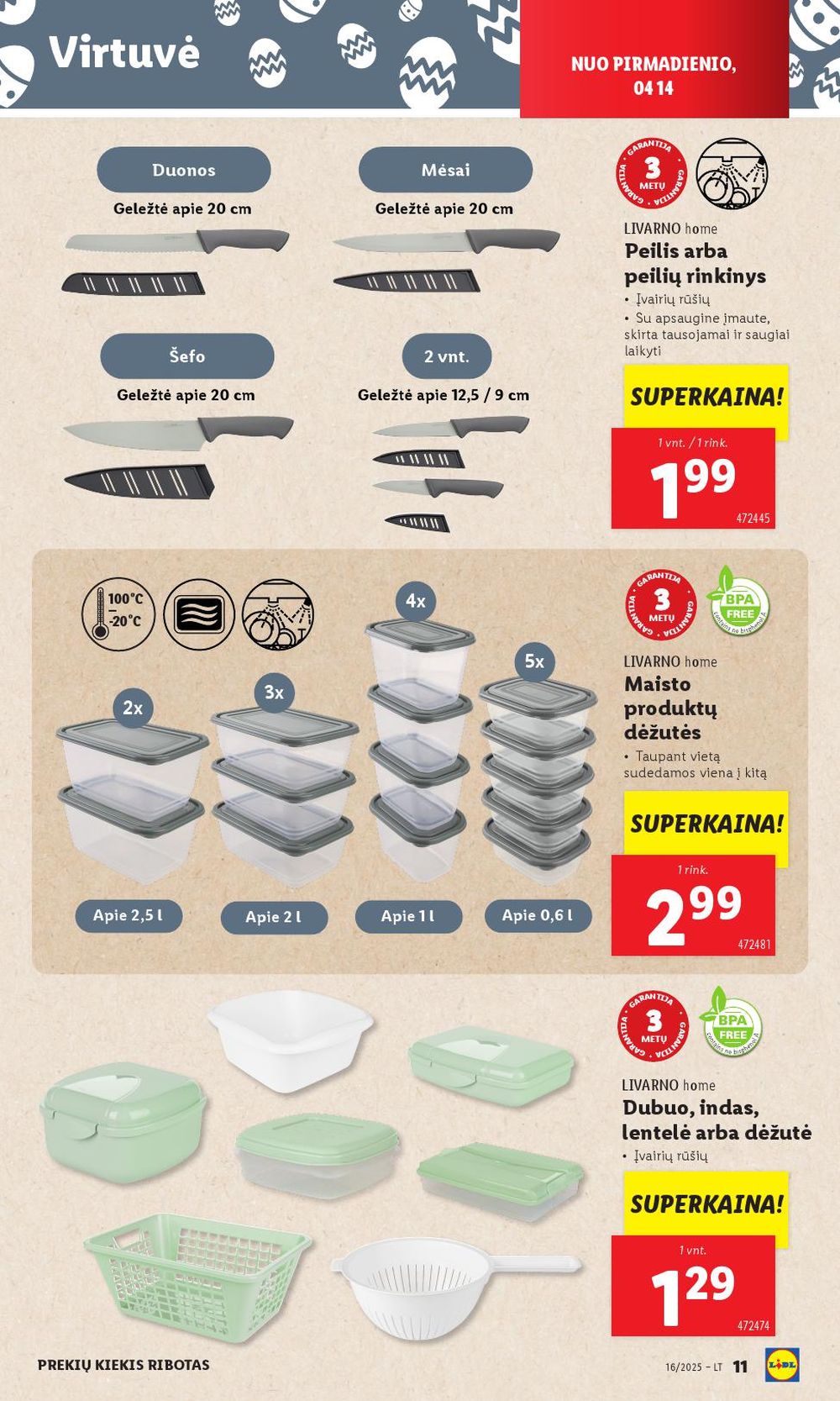 lidl - LIDL - Ne maisto prekių pasiūlymai (2025 04 14 - 2025 04 19) - page: 11