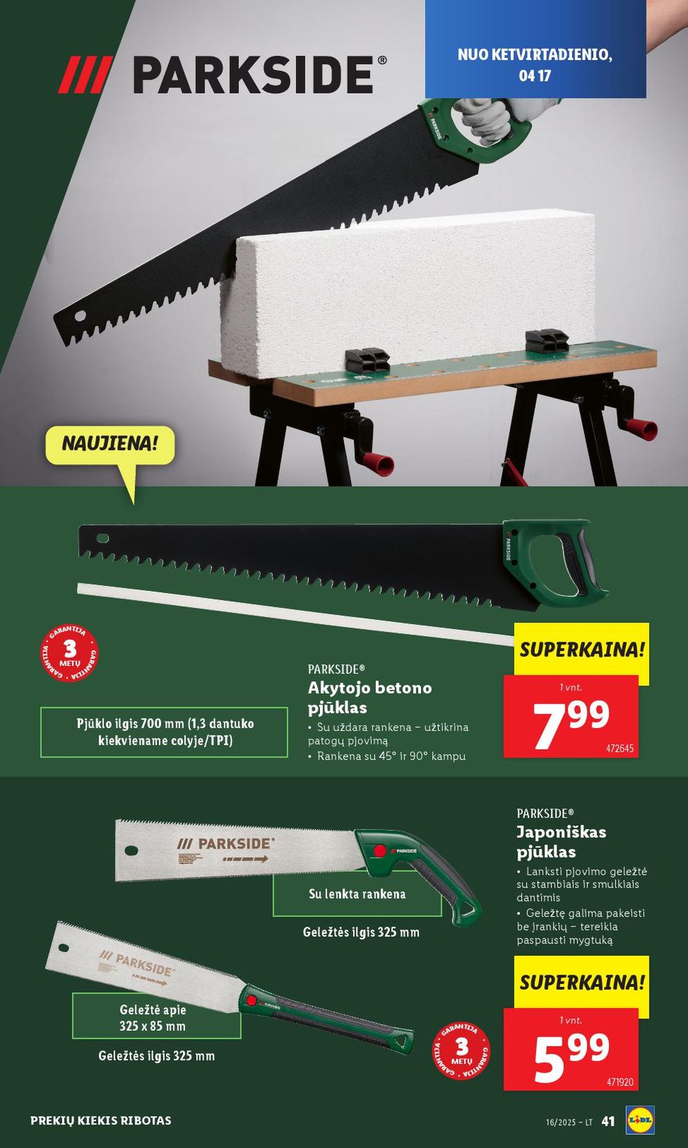 lidl - LIDL - Ne maisto prekių pasiūlymai (2025 04 14 - 2025 04 19) - page: 35