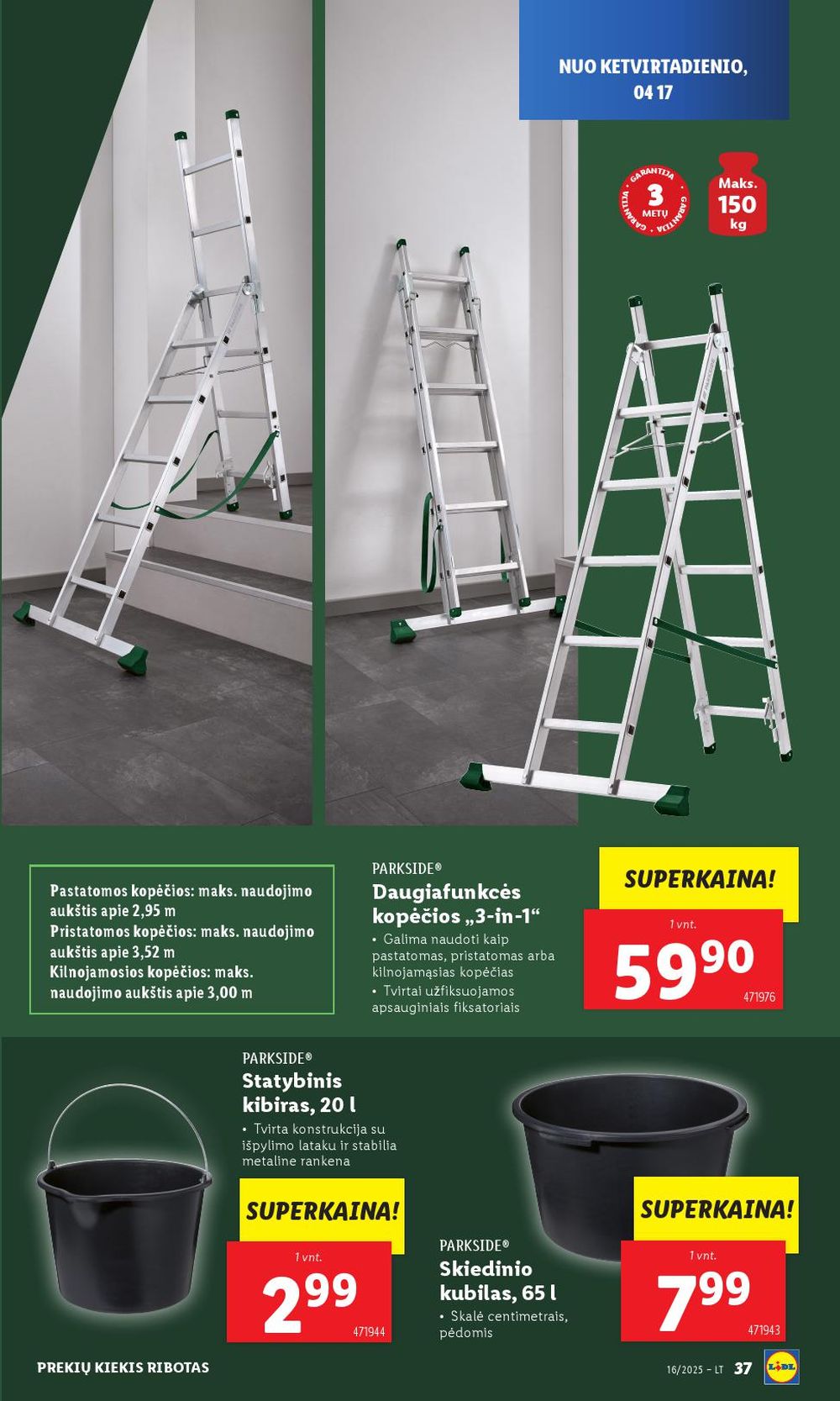 lidl - LIDL - Ne maisto prekių pasiūlymai (2025 04 14 - 2025 04 19) - page: 31