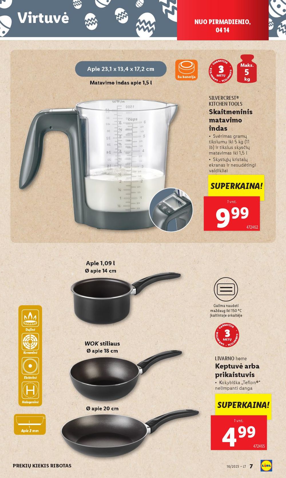 lidl - LIDL - Ne maisto prekių pasiūlymai (2025 04 14 - 2025 04 19) - page: 7