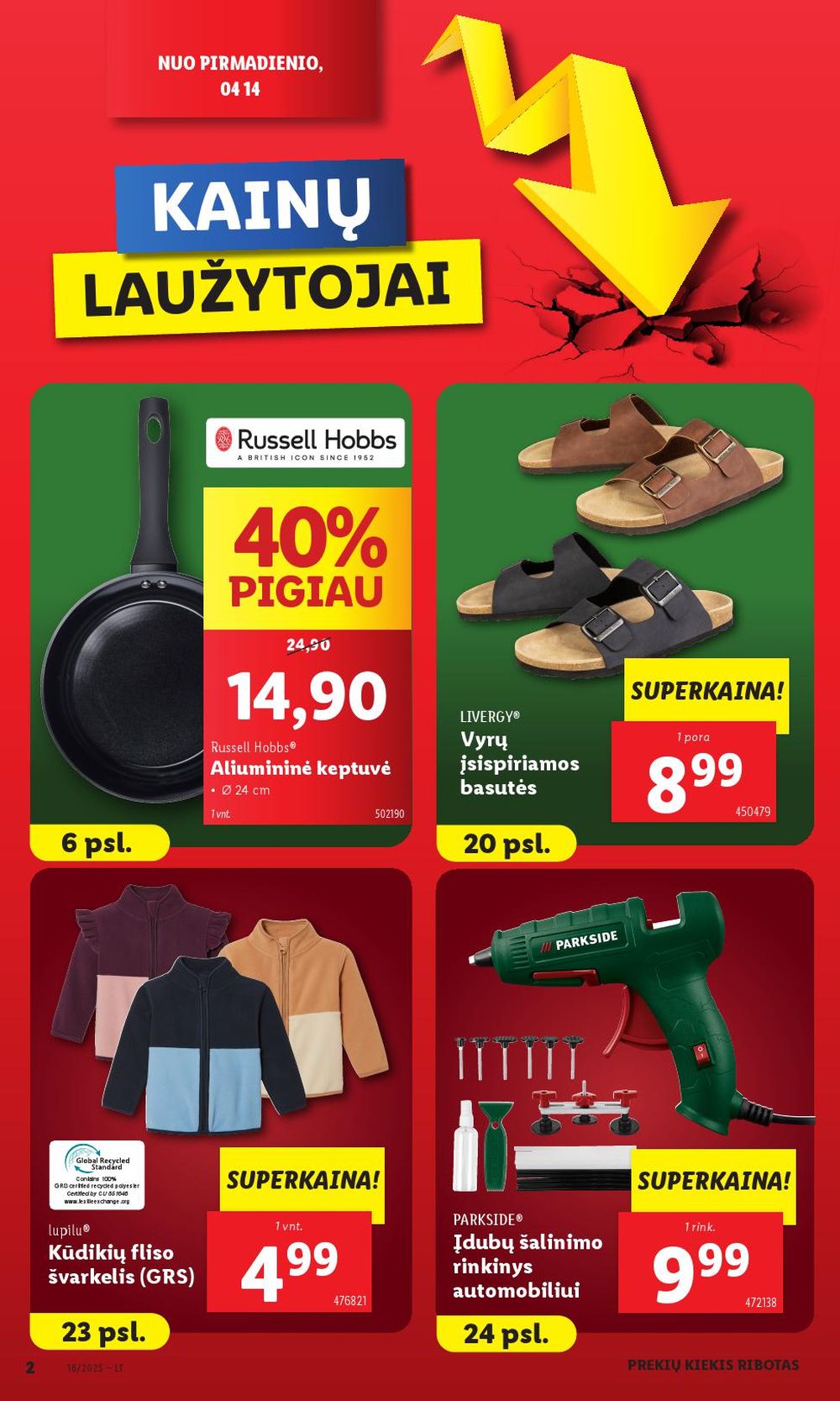 lidl - LIDL - Ne maisto prekių pasiūlymai (2025 04 14 - 2025 04 19) - page: 2