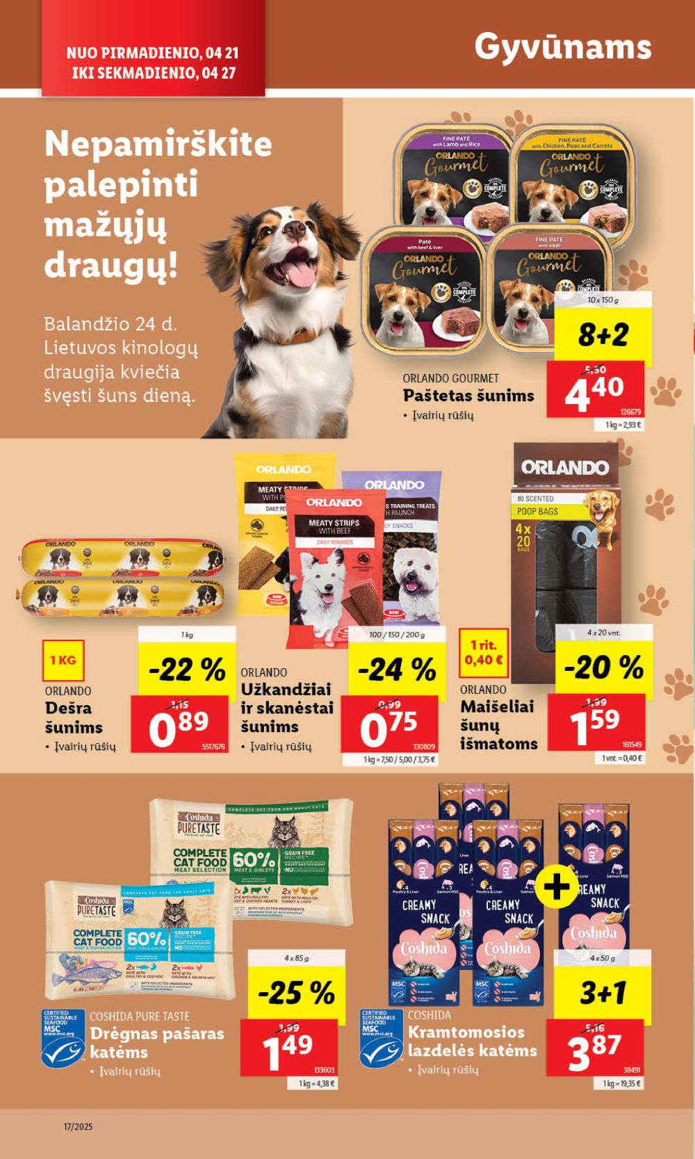 lidl - LIDL - Maisto prekių pasiūlymai (2025 04 24 - 2025 04 27) - page: 52 lidl - LIDL - Maisto prekių pasiūlymai (2025 04 24 - 2025 04 27) - page: 52