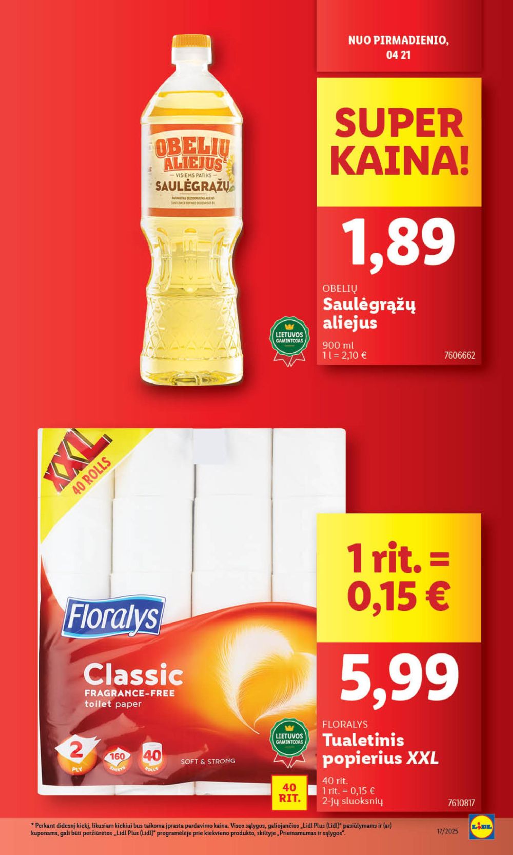 lidl - LIDL - Maisto prekių pasiūlymai (2025 04 24 - 2025 04 27) - page: 33 lidl - LIDL - Maisto prekių pasiūlymai (2025 04 24 - 2025 04 27) - page: 33