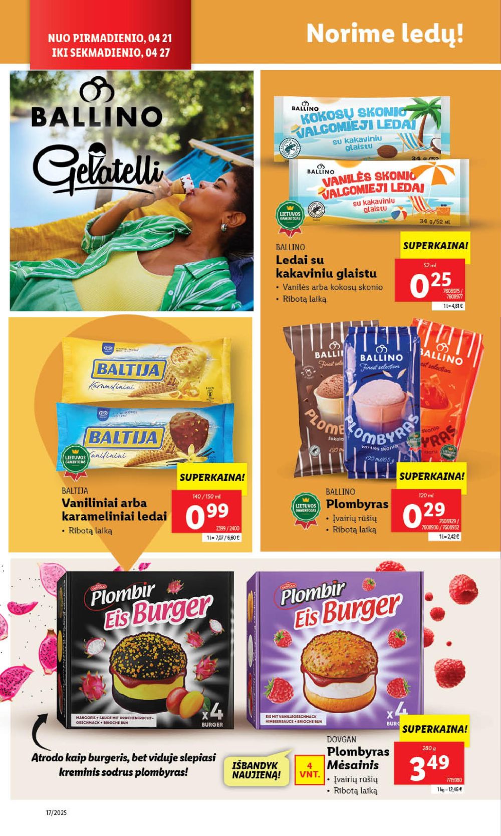 lidl - LIDL - Maisto prekių pasiūlymai (2025 04 24 - 2025 04 27) - page: 40 lidl - LIDL - Maisto prekių pasiūlymai (2025 04 24 - 2025 04 27) - page: 40