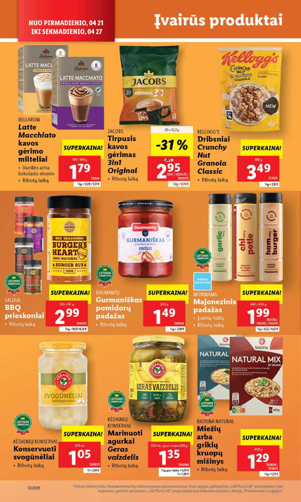 lidl - LIDL - Maisto prekių pasiūlymai (2025 04 24 - 2025 04 27) - page: 38 lidl - LIDL - Maisto prekių pasiūlymai (2025 04 24 - 2025 04 27) - page: 38