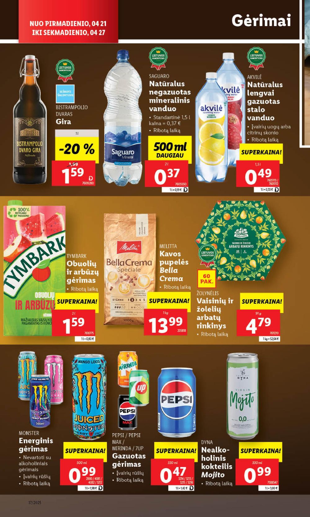 lidl - LIDL - Maisto prekių pasiūlymai (2025 04 24 - 2025 04 27) - page: 42 lidl - LIDL - Maisto prekių pasiūlymai (2025 04 24 - 2025 04 27) - page: 42