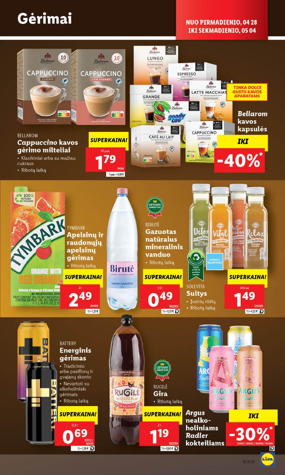 lidl - LIDL - Maisto prekių pasiūlymai (2025 04 28 - 2025 05 04) - page: 32 lidl - LIDL - Maisto prekių pasiūlymai (2025 04 28 - 2025 05 04) - page: 32