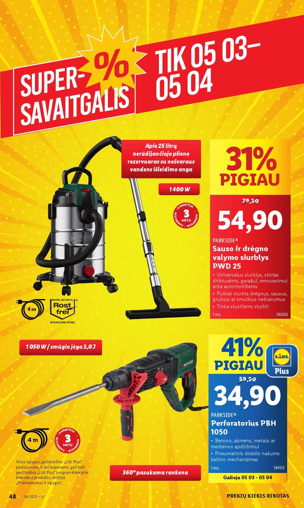 lidl - LIDL - Ne maisto prekių pasiūlymai (2025 04 28 - 2025 05 04) - page: 48 lidl - LIDL - Ne maisto prekių pasiūlymai (2025 04 28 - 2025 05 04) - page: 48