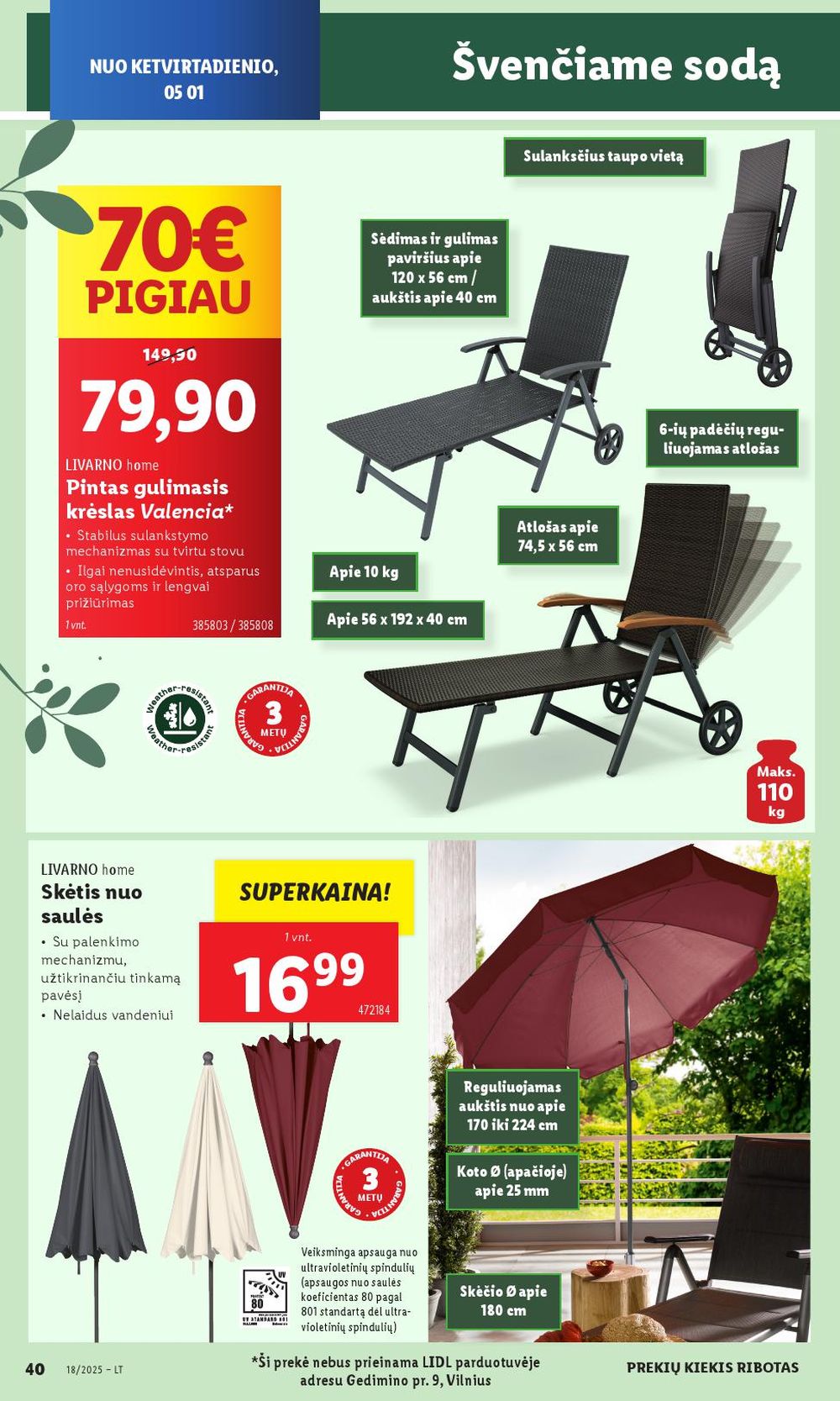 lidl - LIDL - Ne maisto prekių pasiūlymai (2025 04 28 - 2025 05 04) - page: 40 lidl - LIDL - Ne maisto prekių pasiūlymai (2025 04 28 - 2025 05 04) - page: 40