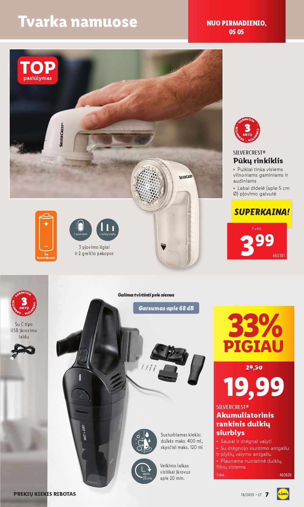 lidl - LIDL - Ne maisto prekių pasiūlymai (2025 05 05 - 2025 05 11) - page: 7 lidl - LIDL - Ne maisto prekių pasiūlymai (2025 05 05 - 2025 05 11) - page: 7