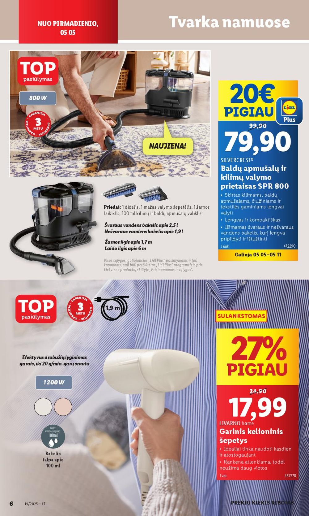 lidl - LIDL - Ne maisto prekių pasiūlymai (2025 05 05 - 2025 05 11) - page: 6 lidl - LIDL - Ne maisto prekių pasiūlymai (2025 05 05 - 2025 05 11) - page: 6