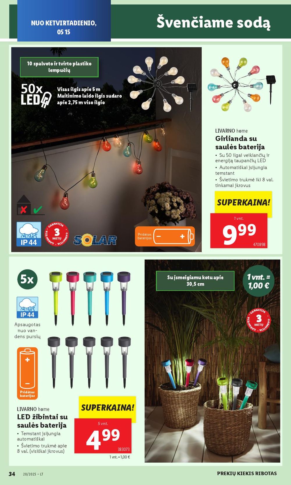 lidl - LIDL - Ne maisto prekių pasiūlymai (2025 05 12 - 2025 05 18) - page: 34 lidl - LIDL - Ne maisto prekių pasiūlymai (2025 05 12 - 2025 05 18) - page: 34