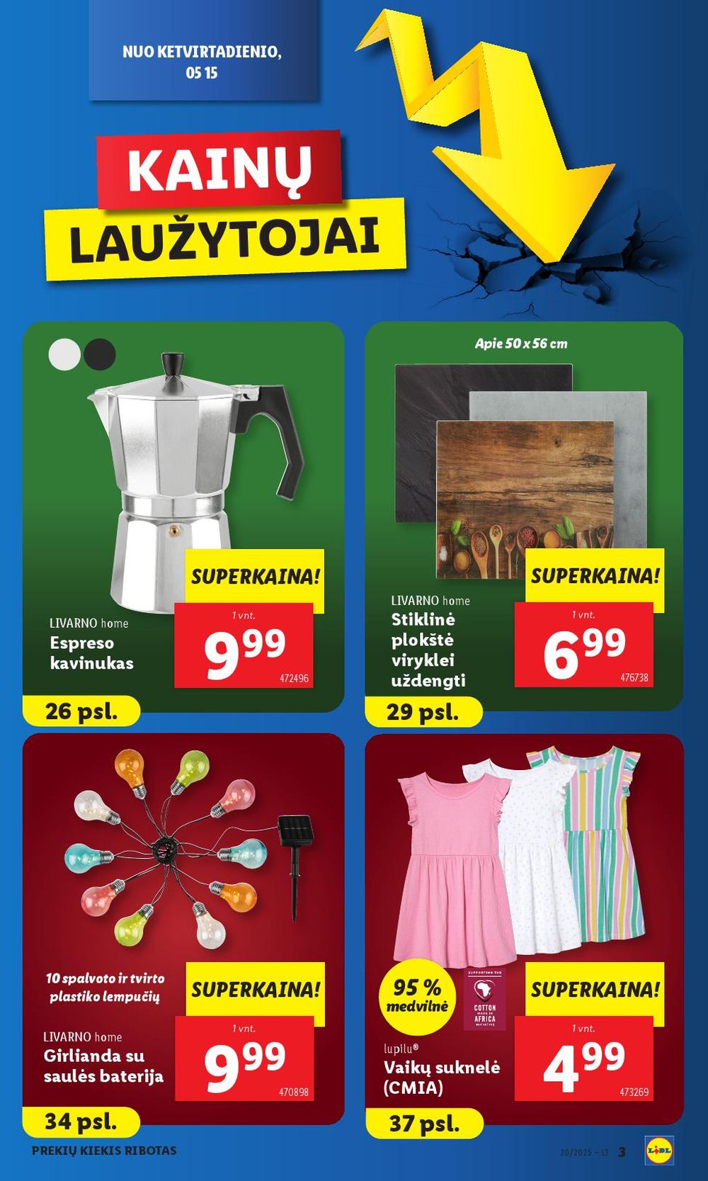 lidl - LIDL - Ne maisto prekių pasiūlymai (2025 05 12 - 2025 05 18) - page: 3 lidl - LIDL - Ne maisto prekių pasiūlymai (2025 05 12 - 2025 05 18) - page: 3