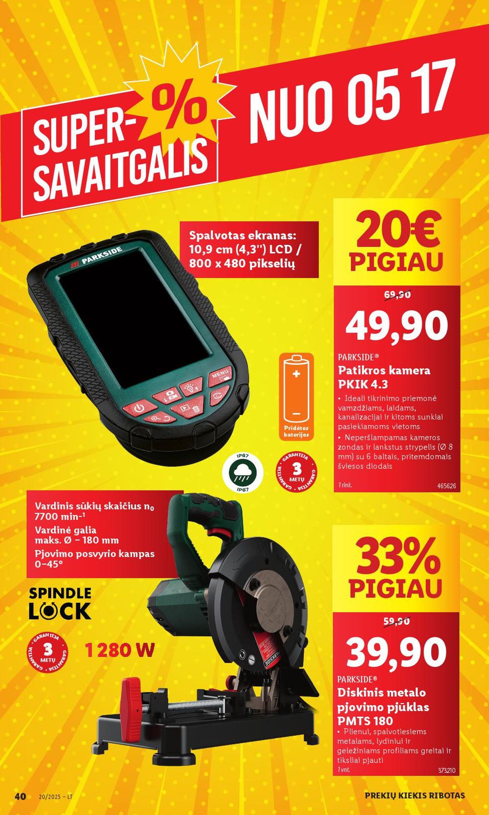 lidl - LIDL - Ne maisto prekių pasiūlymai (2025 05 12 - 2025 05 18) - page: 40 lidl - LIDL - Ne maisto prekių pasiūlymai (2025 05 12 - 2025 05 18) - page: 40