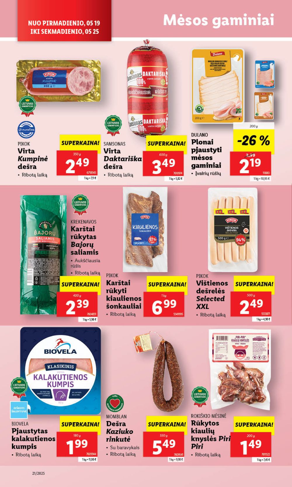 lidl - LIDL - Maisto prekių pasiūlymai (2025 05 19 - 2025 05 25) - page: 26 lidl - LIDL - Maisto prekių pasiūlymai (2025 05 19 - 2025 05 25) - page: 26
