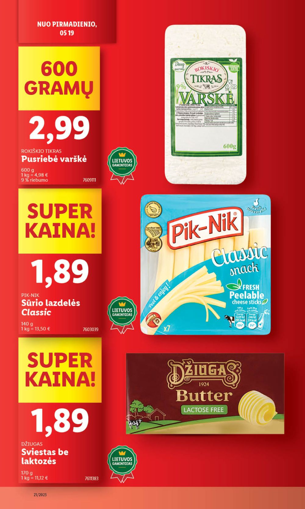 lidl - LIDL - Maisto prekių pasiūlymai (2025 05 19 - 2025 05 25) - page: 20 lidl - LIDL - Maisto prekių pasiūlymai (2025 05 19 - 2025 05 25) - page: 20