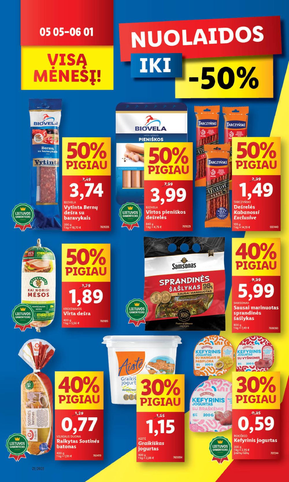 lidl - LIDL - Maisto prekių pasiūlymai (2025 05 22 - 2025 05 25) - page: 30