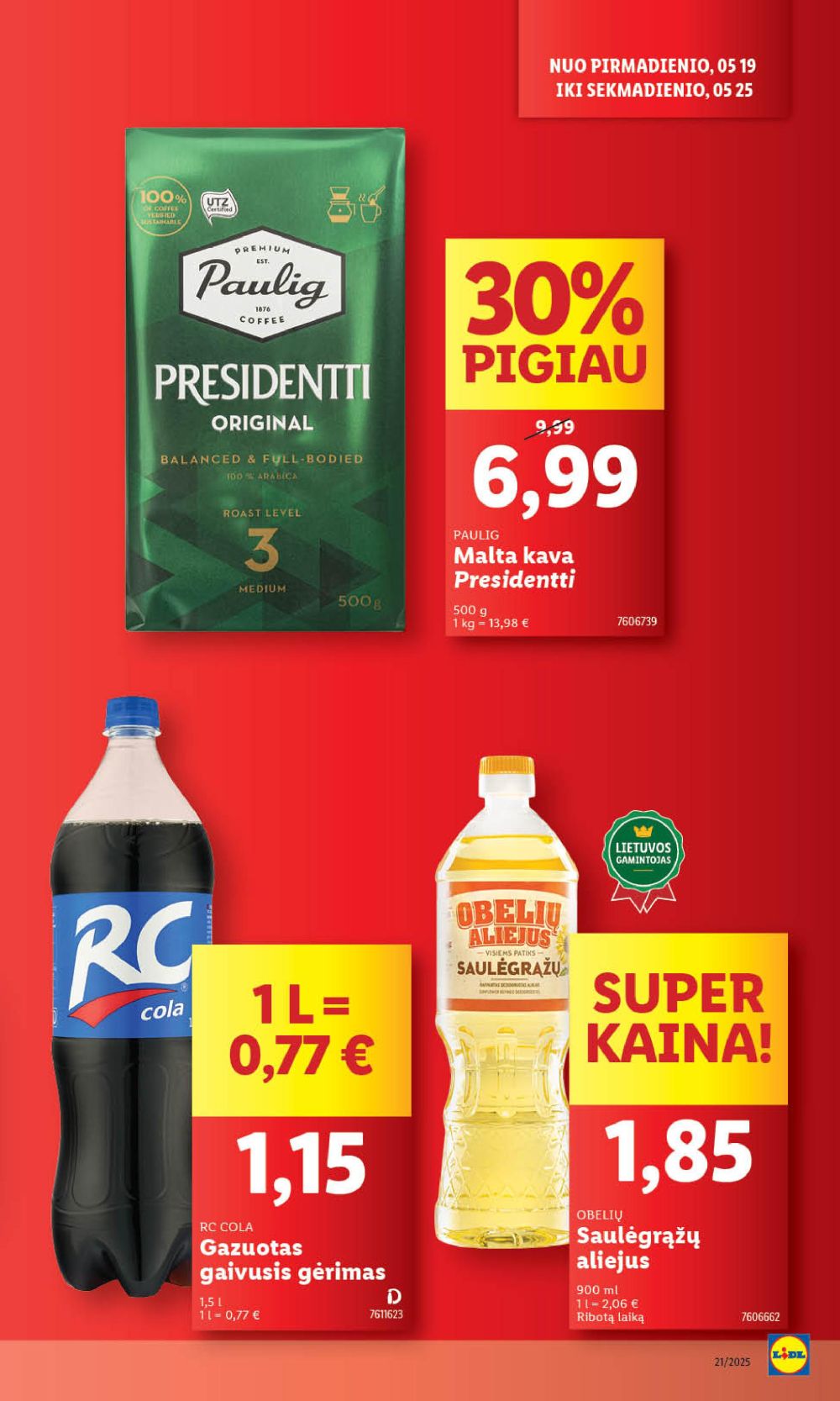 lidl - LIDL - Maisto prekių pasiūlymai (2025 05 22 - 2025 05 25) - page: 29