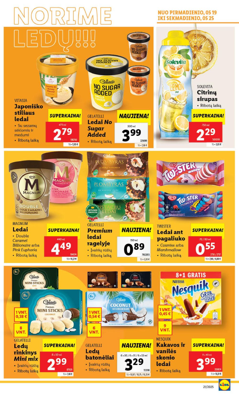 lidl - LIDL - Maisto prekių pasiūlymai (2025 05 22 - 2025 05 25) - page: 11