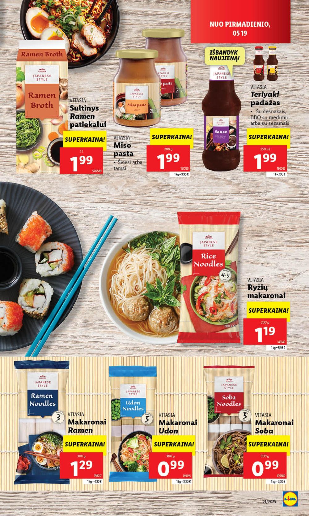 lidl - LIDL - Maisto prekių pasiūlymai (2025 05 22 - 2025 05 25) - page: 19