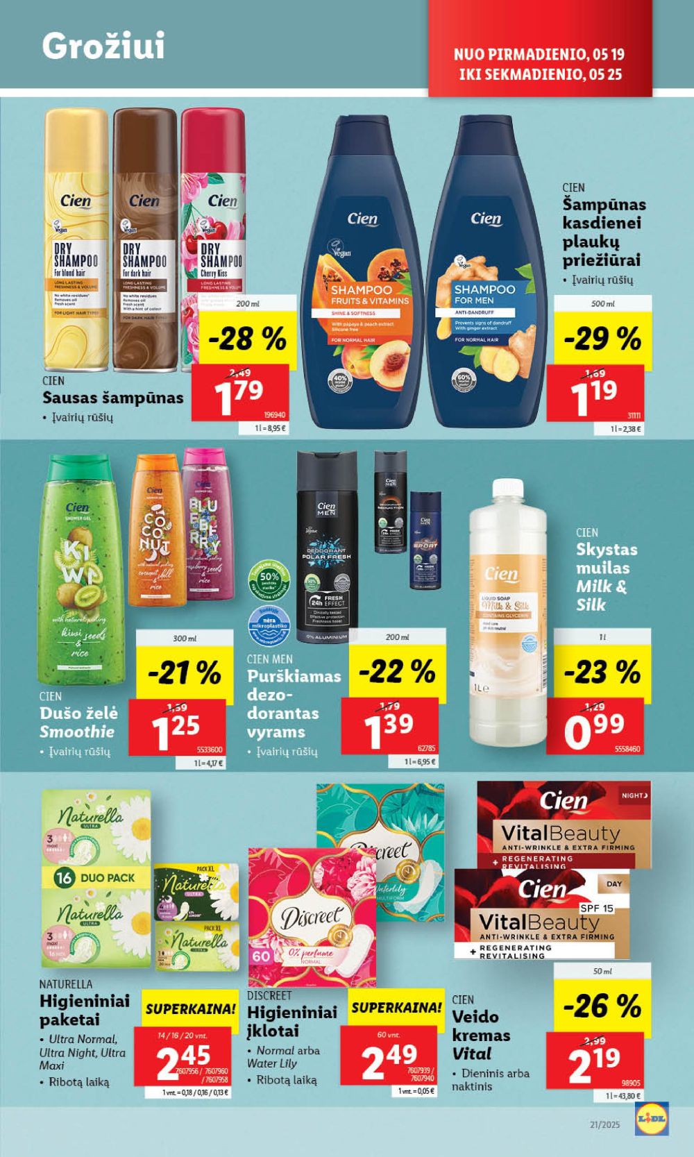 lidl - LIDL - Maisto prekių pasiūlymai (2025 05 22 - 2025 05 25) - page: 45