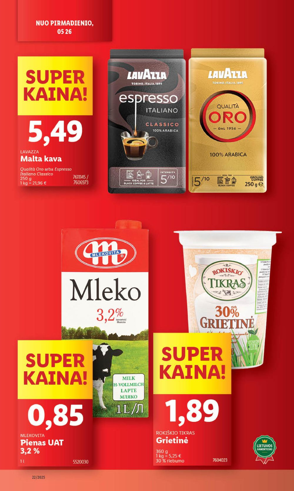lidl - LIDL - Maisto prekių pasiūlymai (2025 05 26 - 2025 06 01) - page: 14 lidl - LIDL - Maisto prekių pasiūlymai (2025 05 26 - 2025 06 01) - page: 14