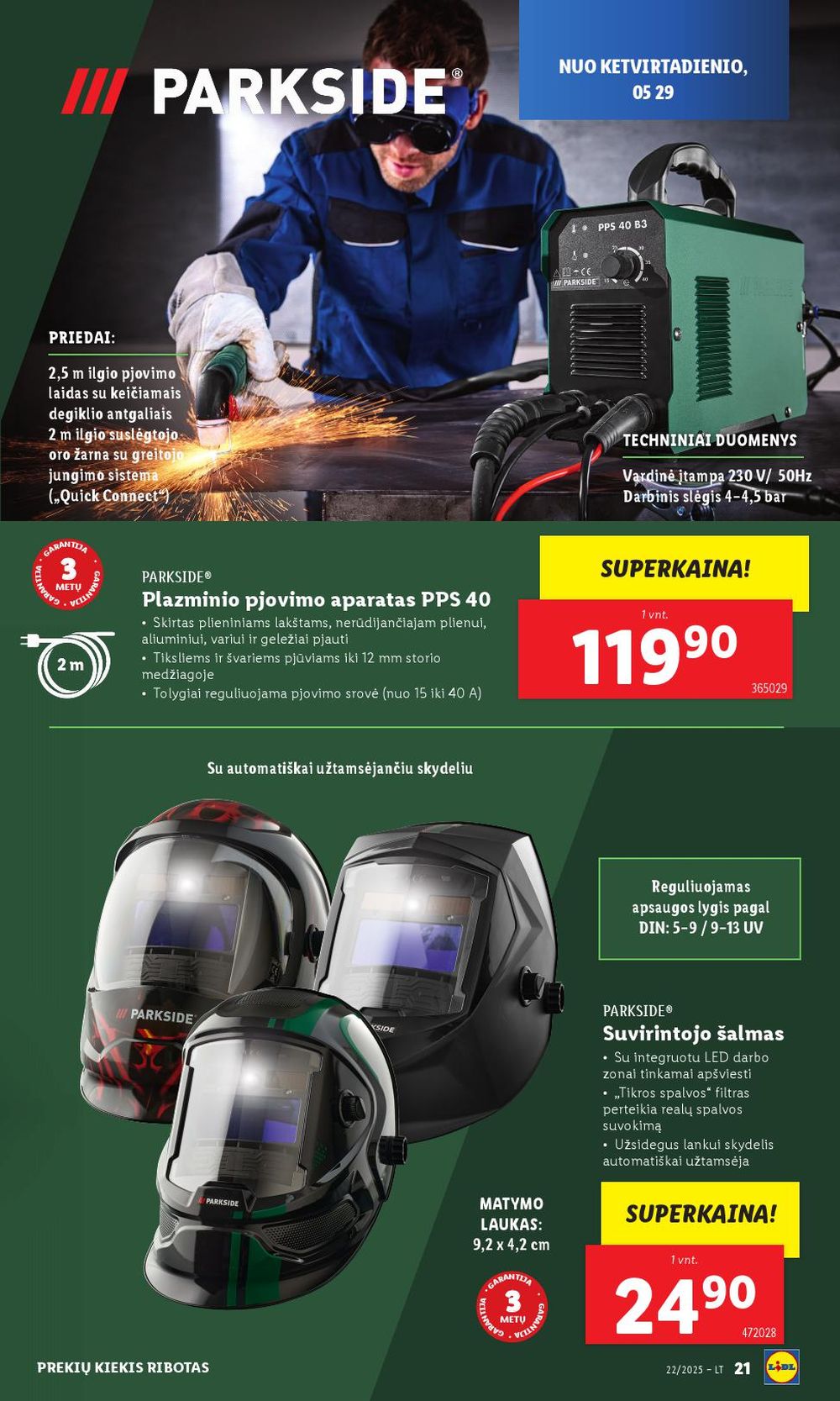 lidl - LIDL - Ne maisto prekių pasiūlymai (2025 05 26 - 2025 06 01) - page: 21