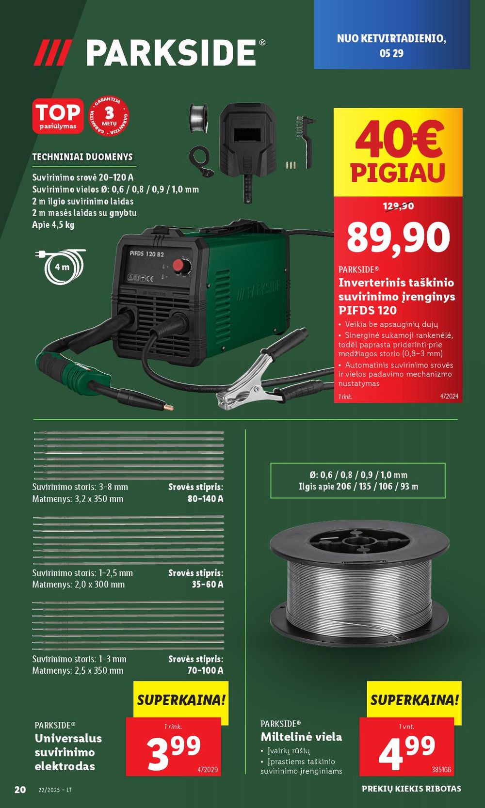 lidl - LIDL - Ne maisto prekių pasiūlymai (2025 05 26 - 2025 06 01) - page: 20