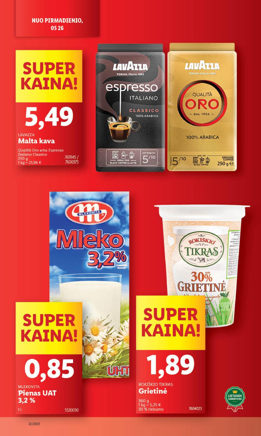 lidl - LIDL - Maisto prekių pasiūlymai (2025 05 29 - 2025 06 01) - page: 20 lidl - LIDL - Maisto prekių pasiūlymai (2025 05 29 - 2025 06 01) - page: 20