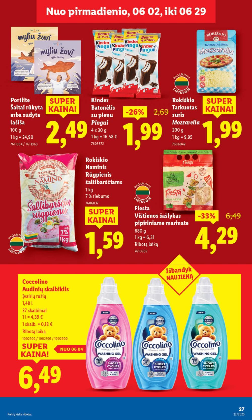 lidl - LIDL - Maisto prekių pasiūlymai (2025 06 02 - 2025 06 08) - page: 33 lidl - LIDL - Maisto prekių pasiūlymai (2025 06 02 - 2025 06 08) - page: 33