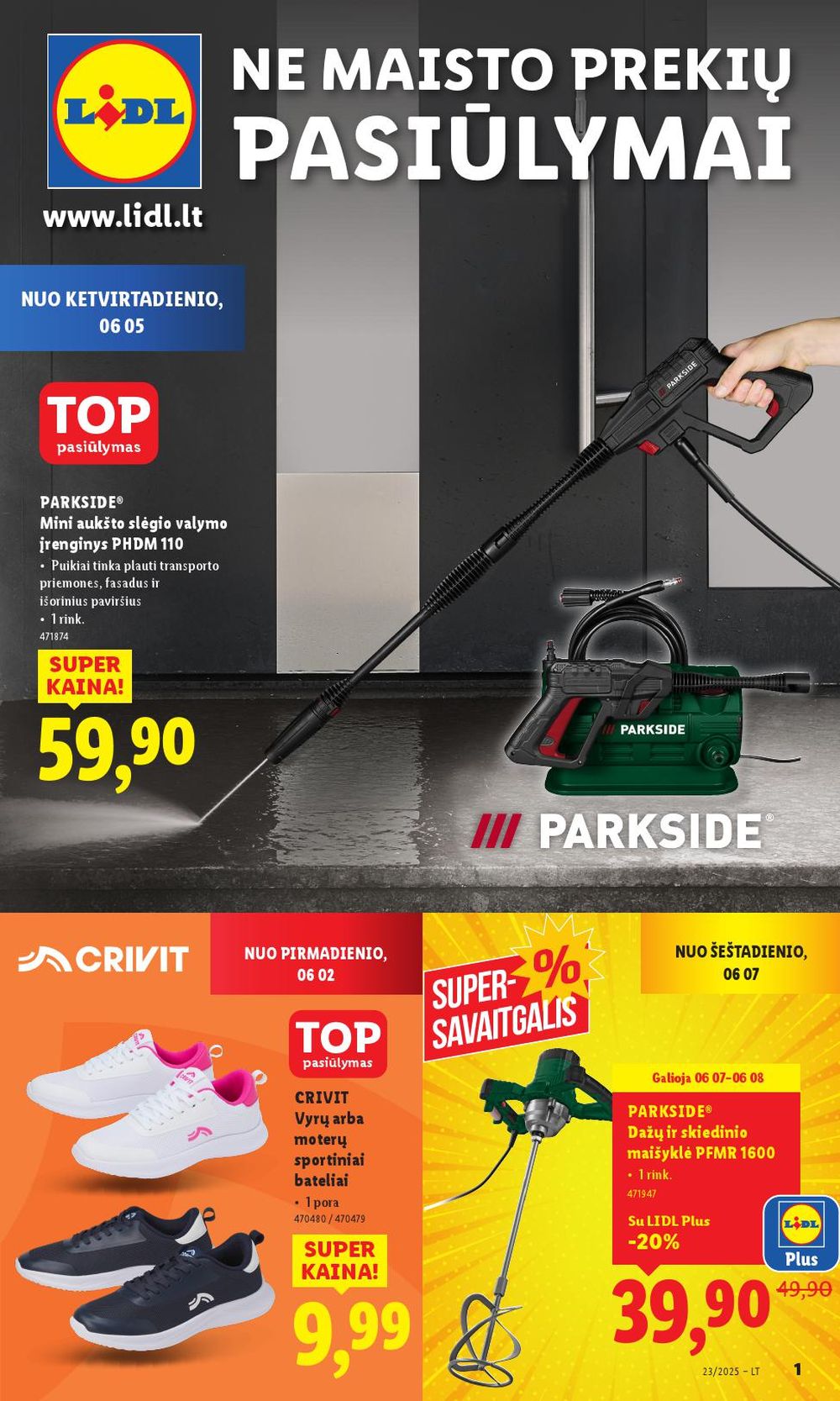 lidl - LIDL - Ne maisto prekių pasiūlymai (2025 06 02 - 2025 06 08)