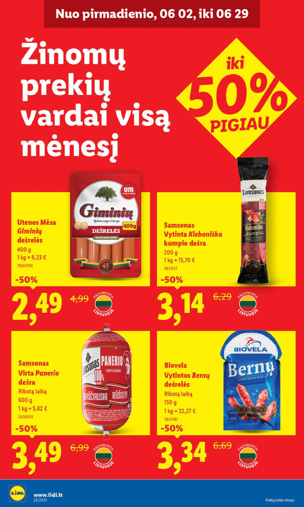 lidl - LIDL - Maisto prekių pasiūlymai (2025 06 05 - 2025 06 08) - page: 42 lidl - LIDL - Maisto prekių pasiūlymai (2025 06 05 - 2025 06 08) - page: 42