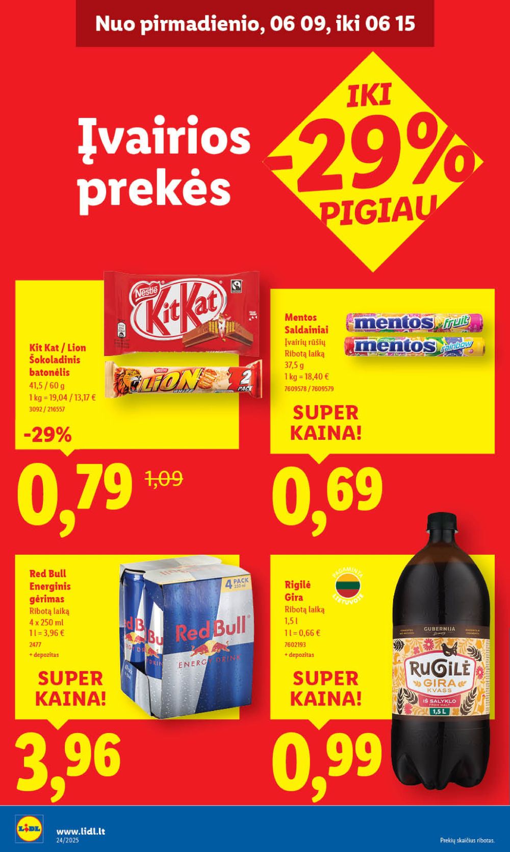 lidl - LIDL - Maisto prekių pasiūlymai (2025 06 09 - 2025 06 15) - page: 34 lidl - LIDL - Maisto prekių pasiūlymai (2025 06 09 - 2025 06 15) - page: 34