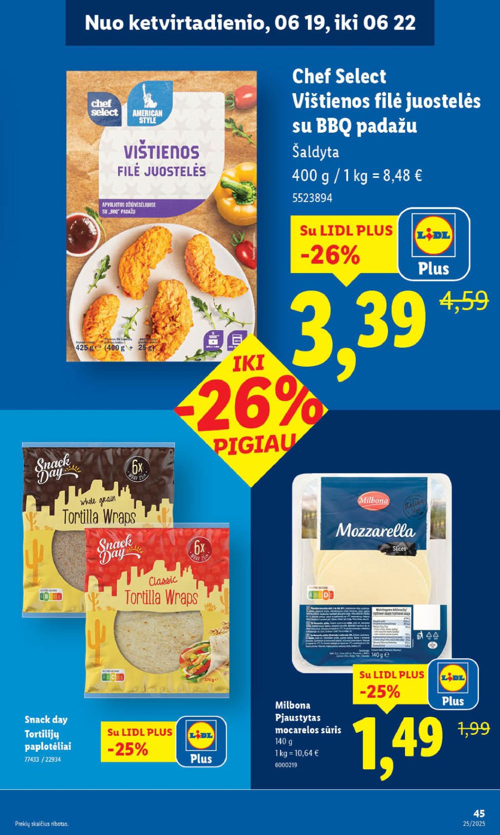 lidl - LIDL - Maisto prekių pasiūlymai (2025 06 16 - 2025 06 22) - page: 45 lidl - LIDL - Maisto prekių pasiūlymai (2025 06 16 - 2025 06 22) - page: 45