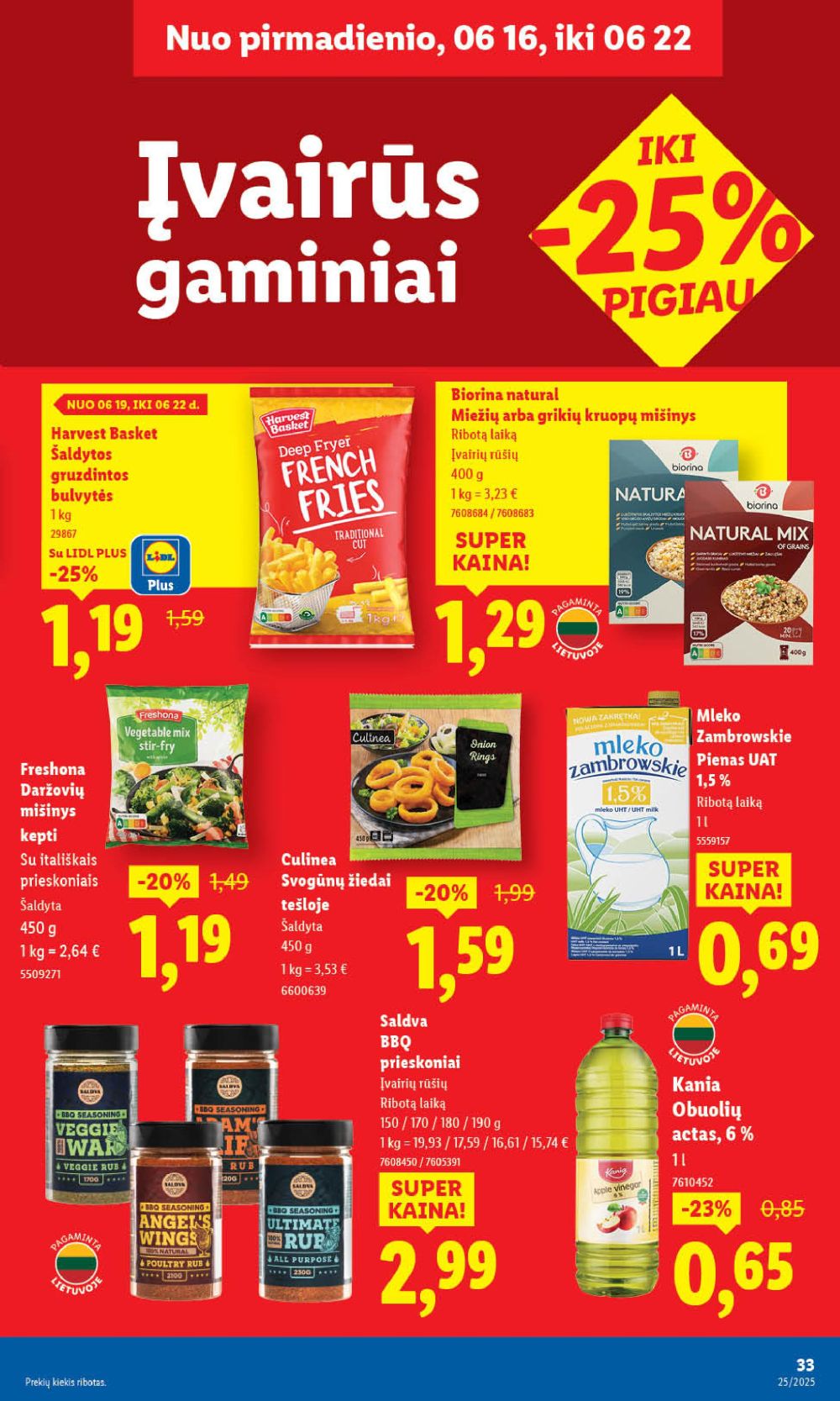 lidl - LIDL - Maisto prekių pasiūlymai (2025 06 16 - 2025 06 22) - page: 33 lidl - LIDL - Maisto prekių pasiūlymai (2025 06 16 - 2025 06 22) - page: 33