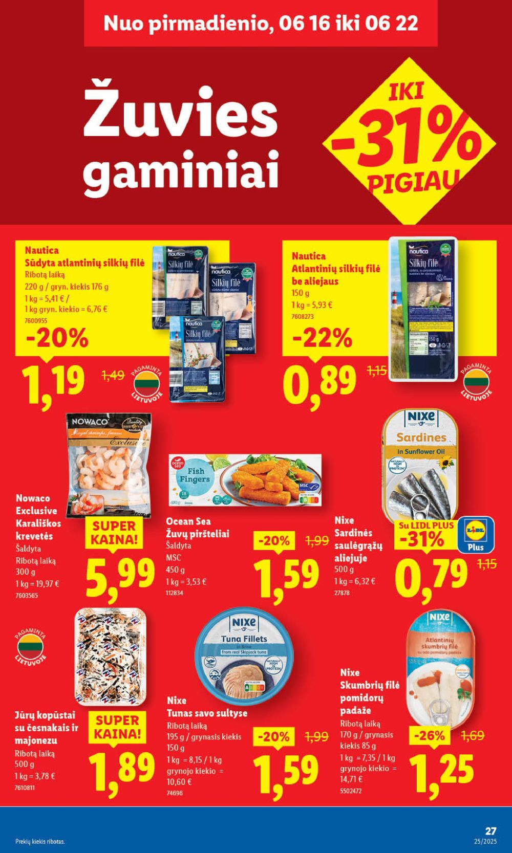 lidl - LIDL - Maisto prekių pasiūlymai (2025 06 19 - 2025 06 22) - page: 39 lidl - LIDL - Maisto prekių pasiūlymai (2025 06 19 - 2025 06 22) - page: 39