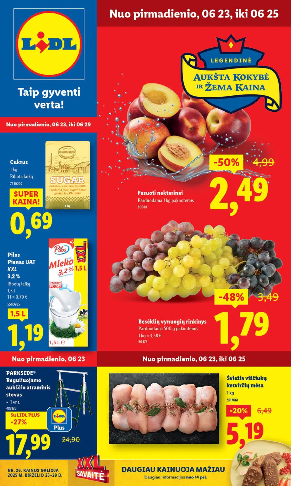 lidl - LIDL - Maisto prekių pasiūlymai (2025 06 23 - 2025 06 29)