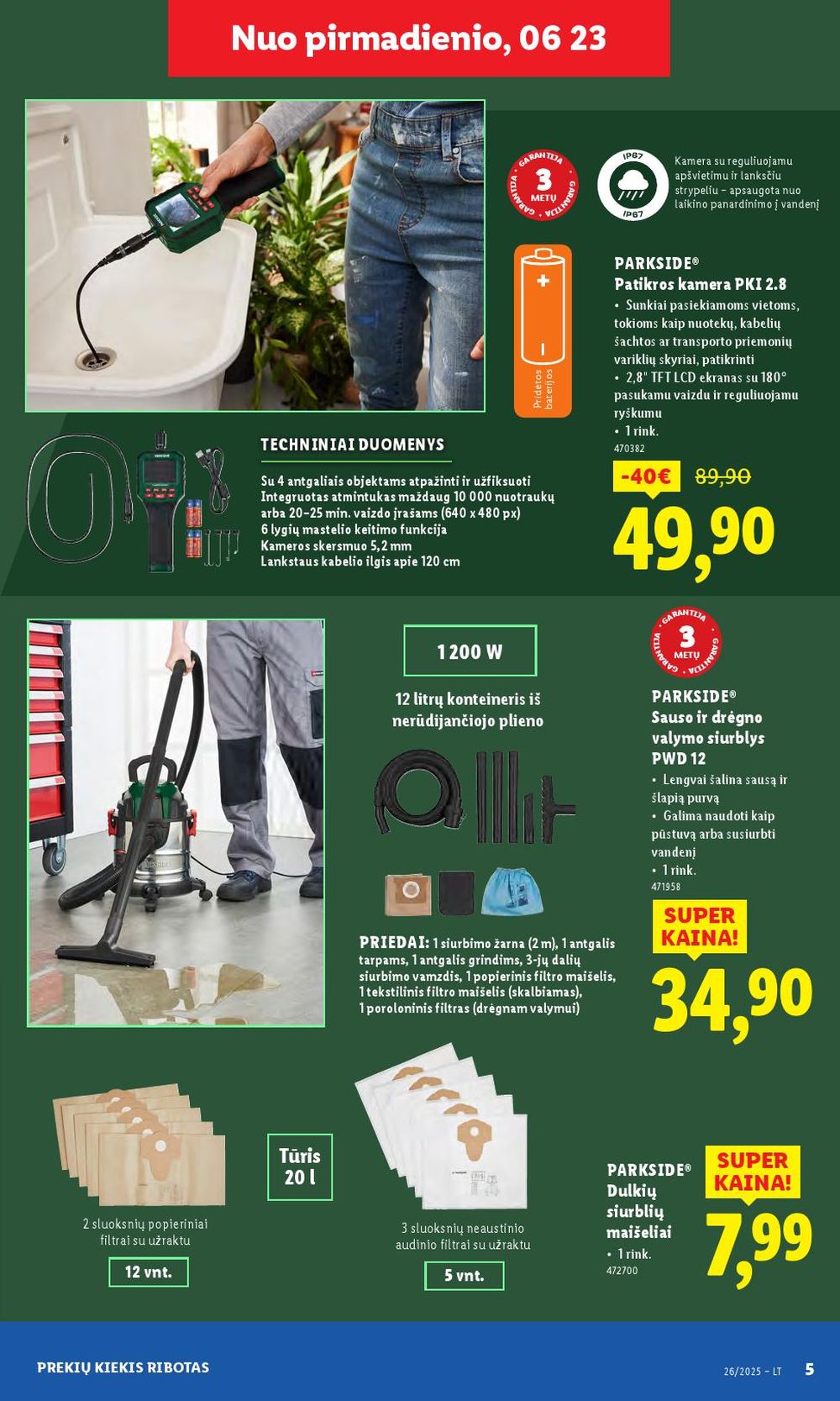 lidl - LIDL - Ne maisto prekių pasiūlymai (2025 06 23 - 2025 06 29) - page: 5 lidl - LIDL - Ne maisto prekių pasiūlymai (2025 06 23 - 2025 06 29) - page: 5