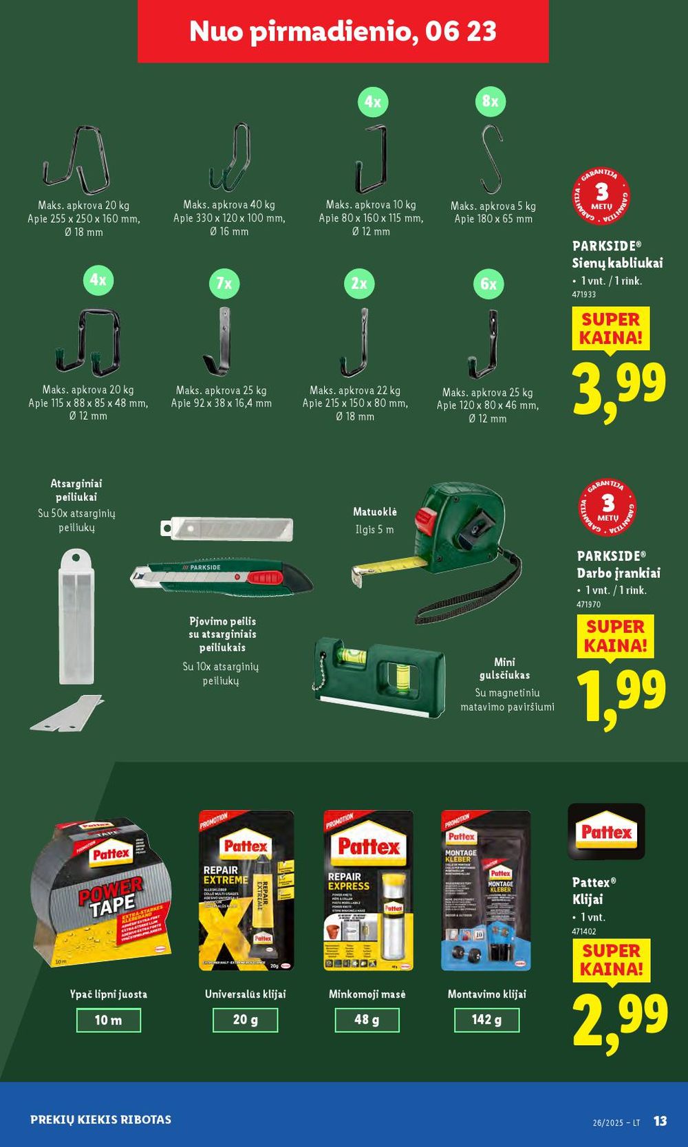 lidl - LIDL - Ne maisto prekių pasiūlymai (2025 06 23 - 2025 06 29) - page: 13 lidl - LIDL - Ne maisto prekių pasiūlymai (2025 06 23 - 2025 06 29) - page: 13
