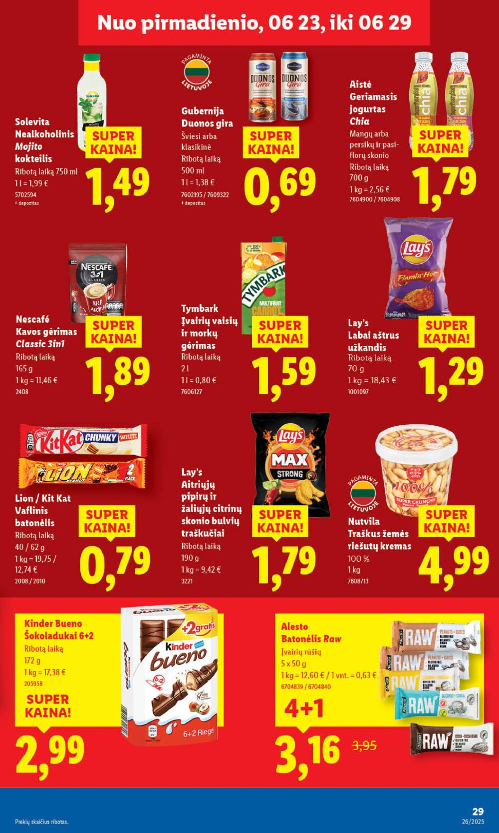 lidl - LIDL - Maisto prekių pasiūlymai (2025 06 26 - 2025 06 29) - page: 35 lidl - LIDL - Maisto prekių pasiūlymai (2025 06 26 - 2025 06 29) - page: 35