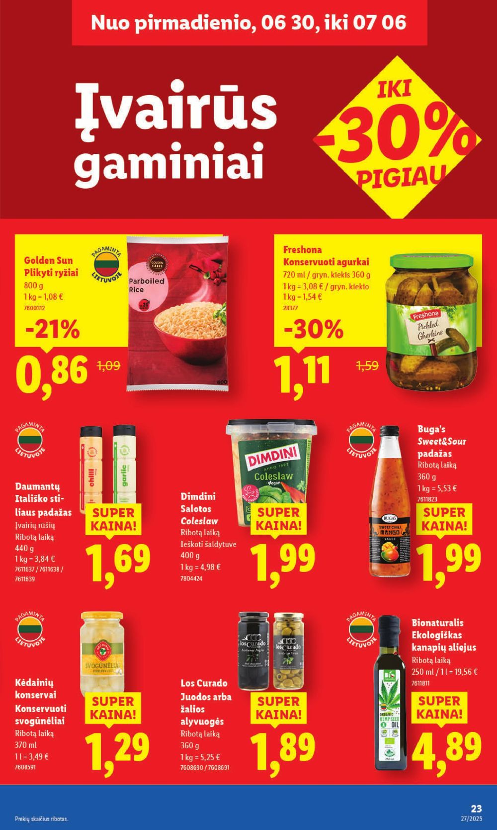 lidl - LIDL - Maisto prekių pasiūlymai (2025 06 30 - 2025 07 06) - page: 31 lidl - LIDL - Maisto prekių pasiūlymai (2025 06 30 - 2025 07 06) - page: 31
