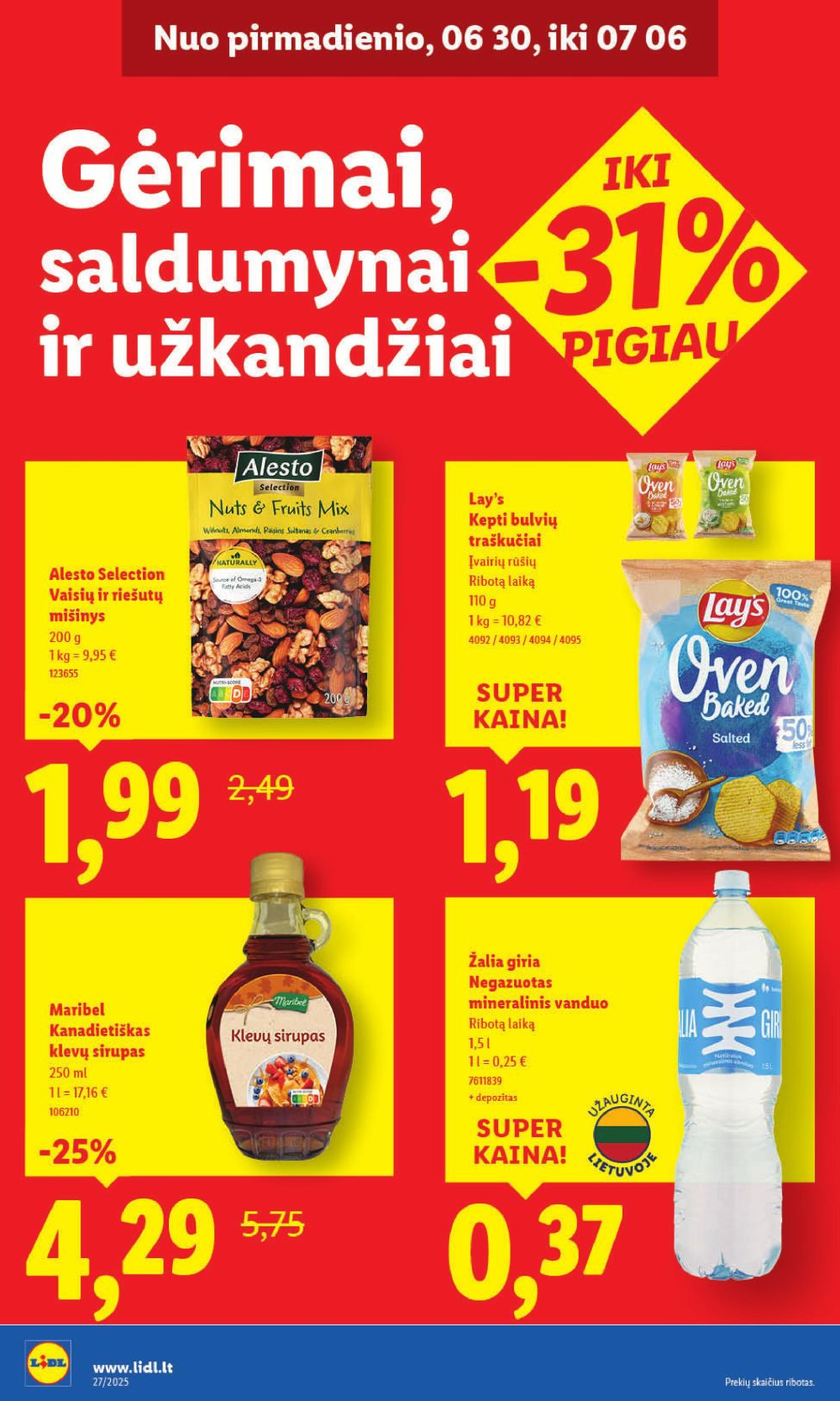 lidl - LIDL - Maisto prekių pasiūlymai (2025 06 30 - 2025 07 06) - page: 34 lidl - LIDL - Maisto prekių pasiūlymai (2025 06 30 - 2025 07 06) - page: 34