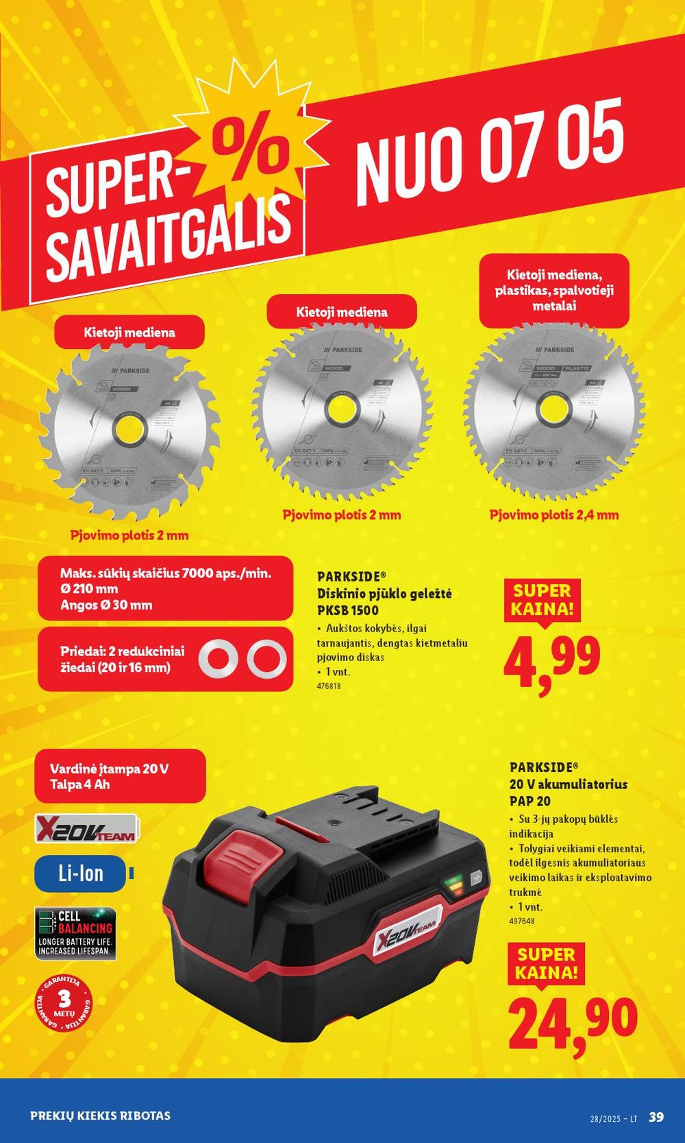lidl - LIDL - Ne maisto prekių pasiūlymai (2025 06 30 - 2025 07 06) - page: 39 lidl - LIDL - Ne maisto prekių pasiūlymai (2025 06 30 - 2025 07 06) - page: 39
