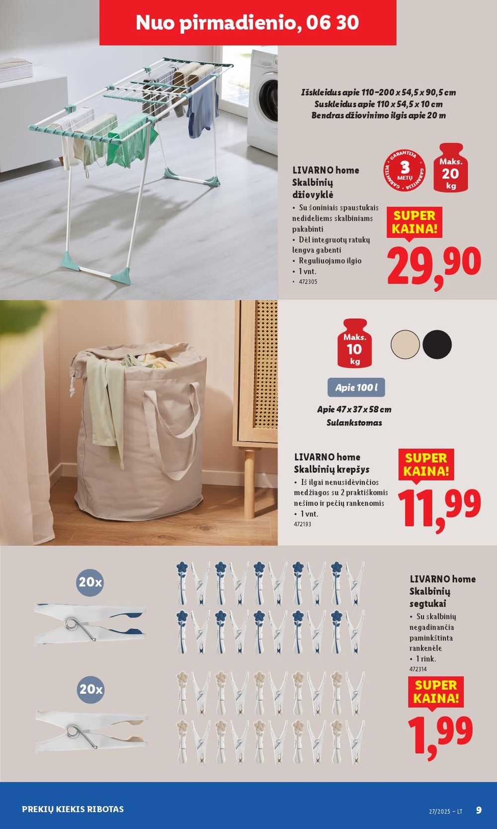 lidl - LIDL - Ne maisto prekių pasiūlymai (2025 06 30 - 2025 07 06) - page: 9 lidl - LIDL - Ne maisto prekių pasiūlymai (2025 06 30 - 2025 07 06) - page: 9
