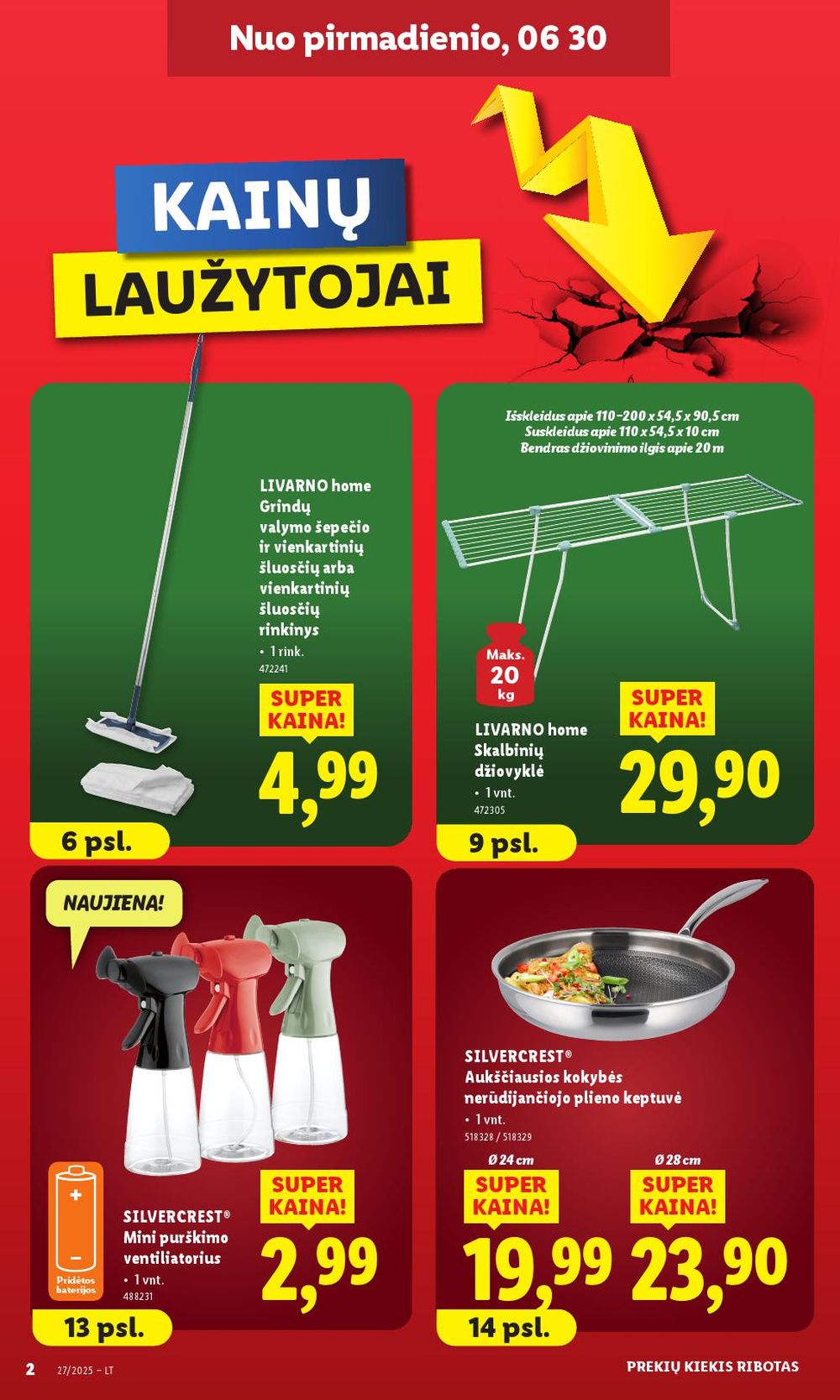 lidl - LIDL - Ne maisto prekių pasiūlymai (2025 06 30 - 2025 07 06) - page: 2 lidl - LIDL - Ne maisto prekių pasiūlymai (2025 06 30 - 2025 07 06) - page: 2