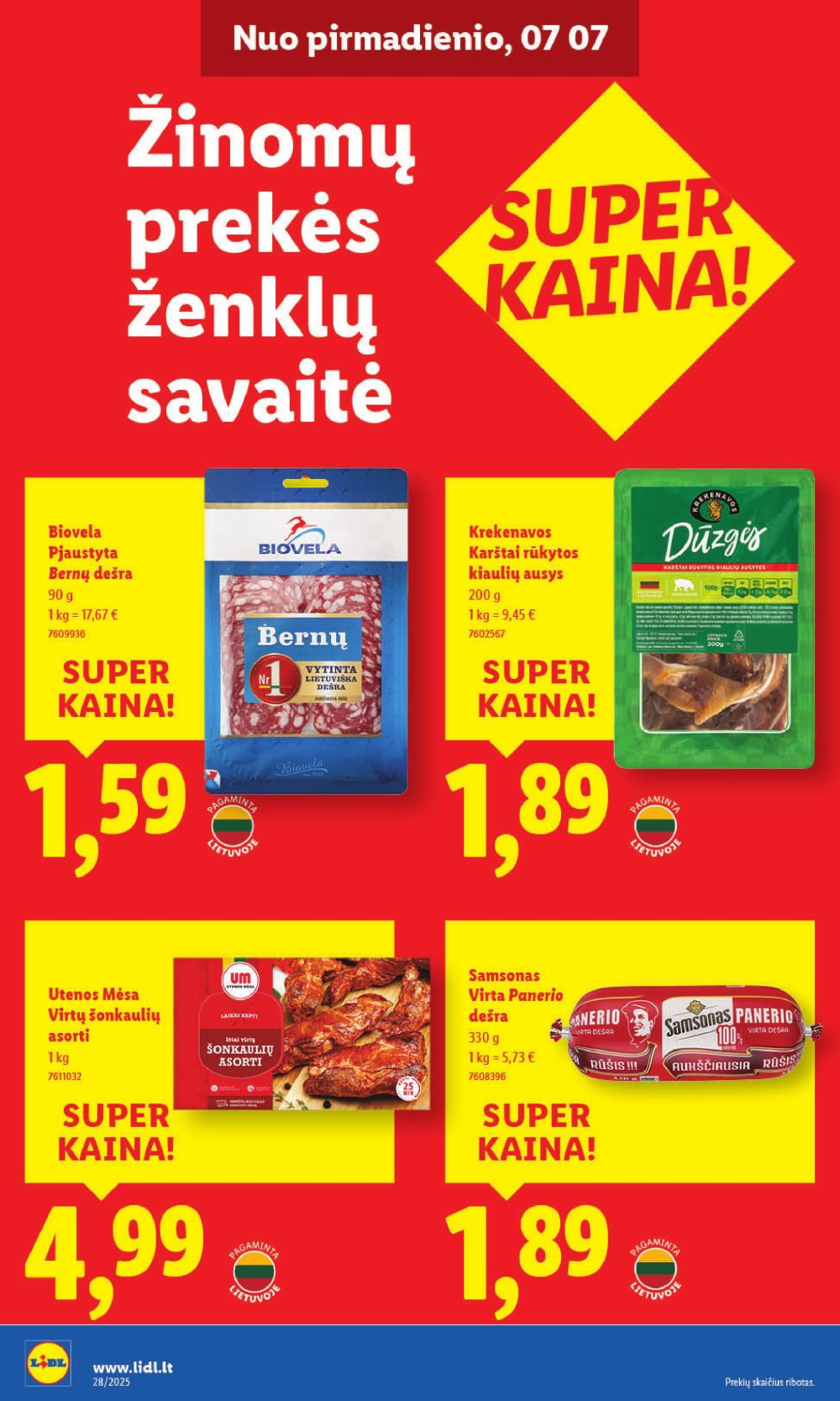 lidl - LIDL - Maisto prekių pasiūlymai (2025 07 07 - 2025 07 13) - page: 30 lidl - LIDL - Maisto prekių pasiūlymai (2025 07 07 - 2025 07 13) - page: 30