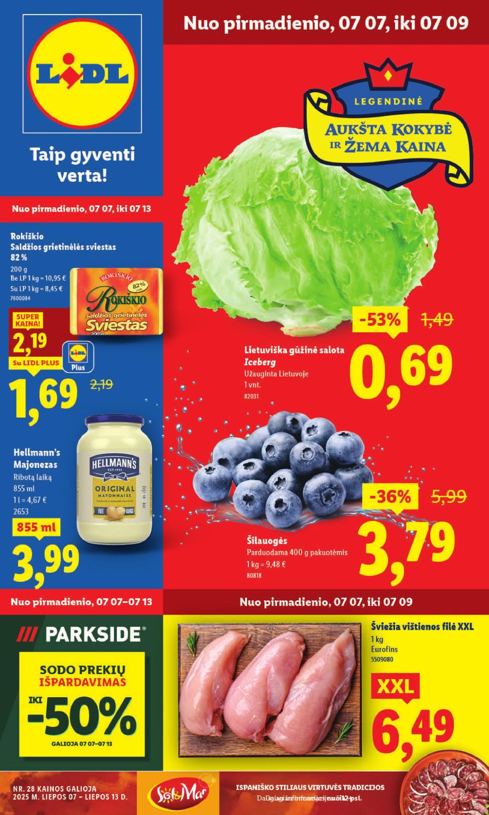 lidl - LIDL - Maisto prekių pasiūlymai (2025 07 07 - 2025 07 13)