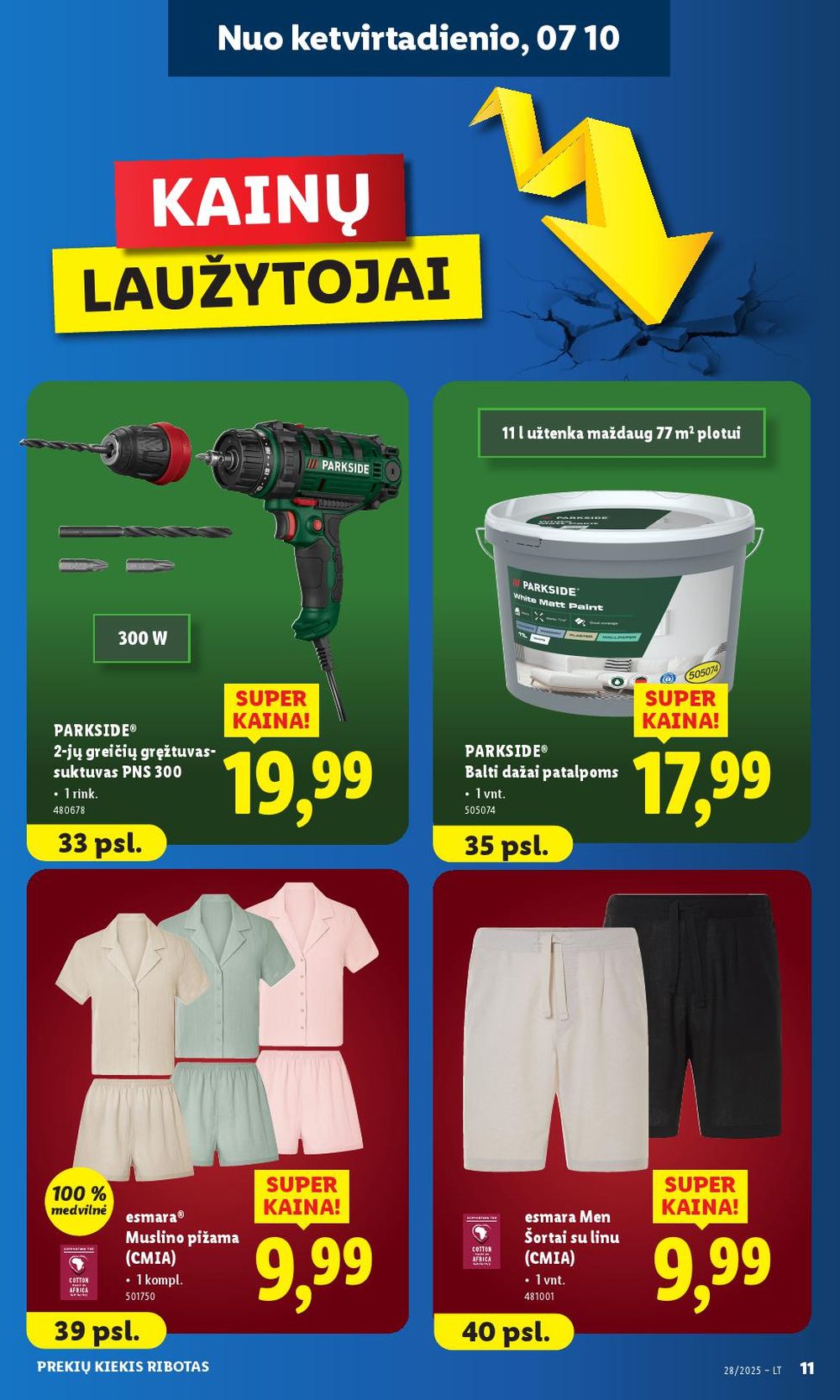 lidl - LIDL - Ne maisto prekių pasiūlymai (2025 07 07 - 2025 07 13) - page: 11 lidl - LIDL - Ne maisto prekių pasiūlymai (2025 07 07 - 2025 07 13) - page: 11