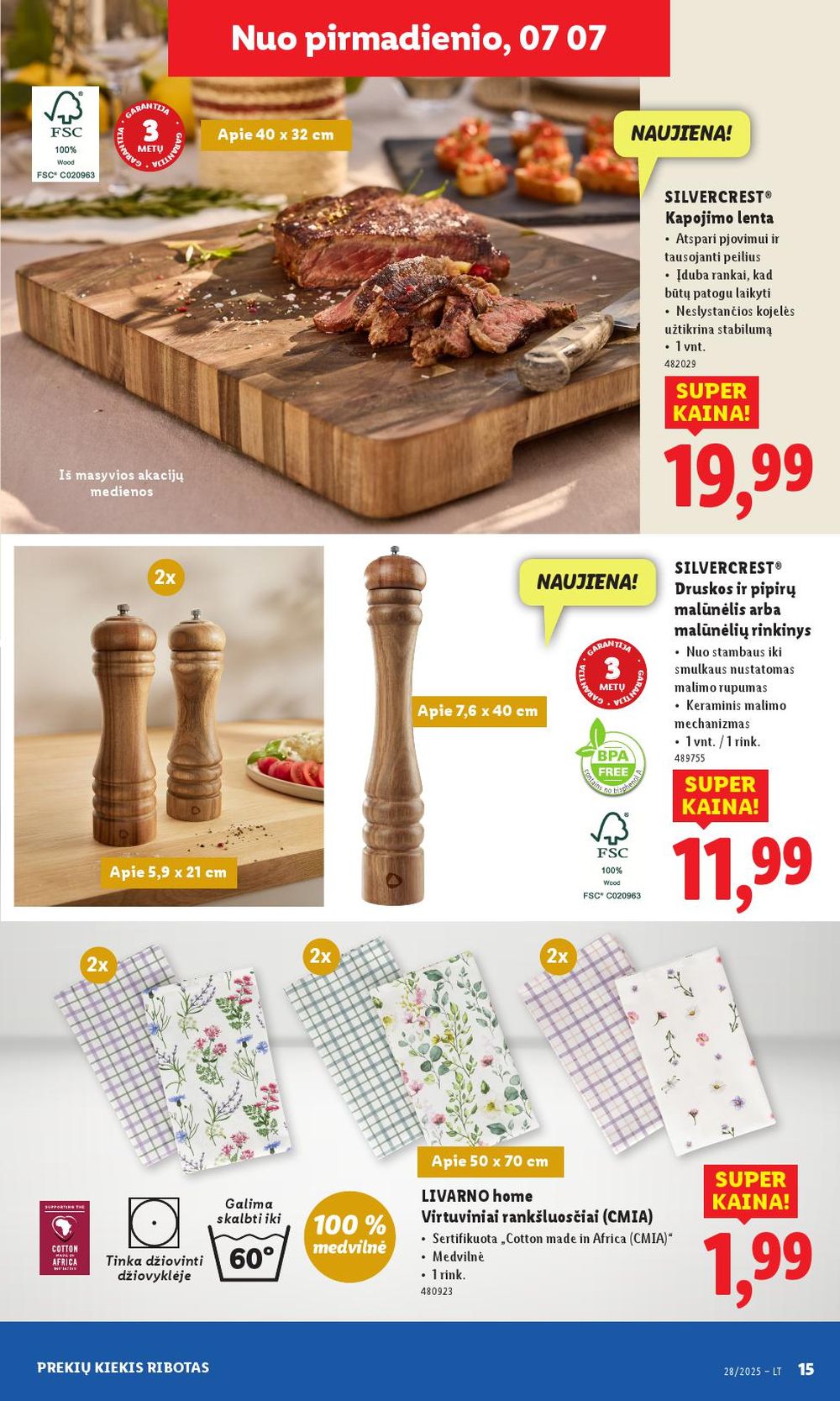 lidl - LIDL - Ne maisto prekių pasiūlymai (2025 07 07 - 2025 07 13) - page: 15 lidl - LIDL - Ne maisto prekių pasiūlymai (2025 07 07 - 2025 07 13) - page: 15